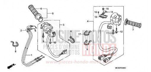 COMMUTATEUR/CABLE ST1300A4 de 2004